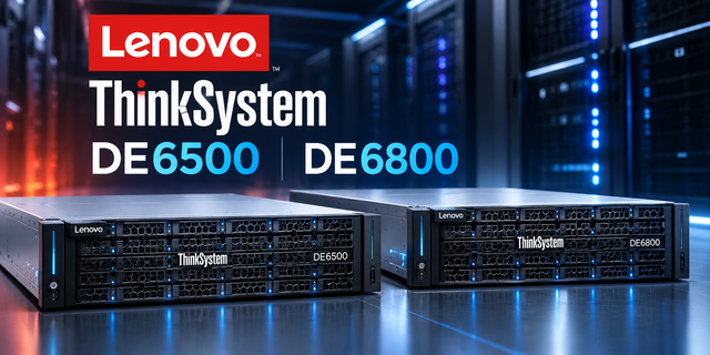 Lenovo представила СХД ThinkSystem DE6500 и DE6800